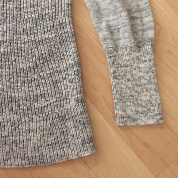 Lucky Brand Marled Gray raglan Sweater 3/4 sleeves - Picture 3 of 6
